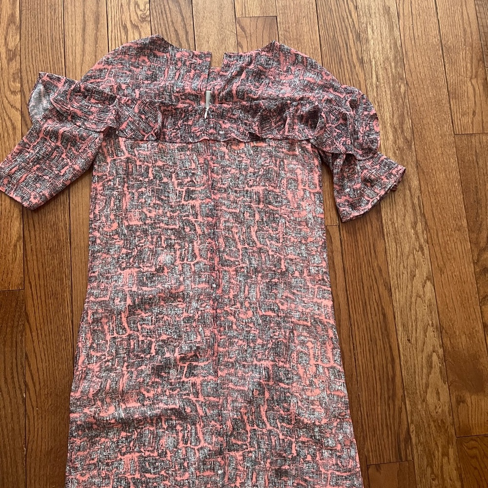 Reiss Roxanne Ruffle Shift Dress, Size 4 - Picture 4 of 6